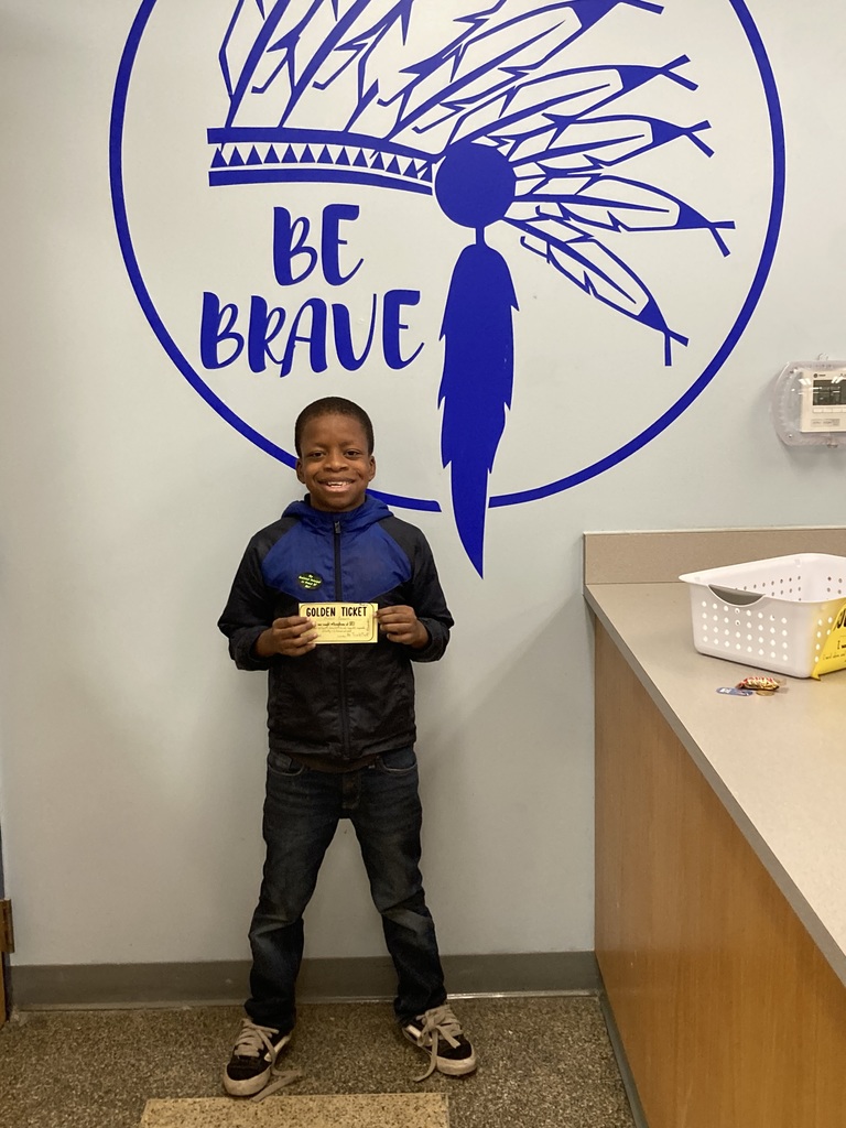 Student with golden ticket