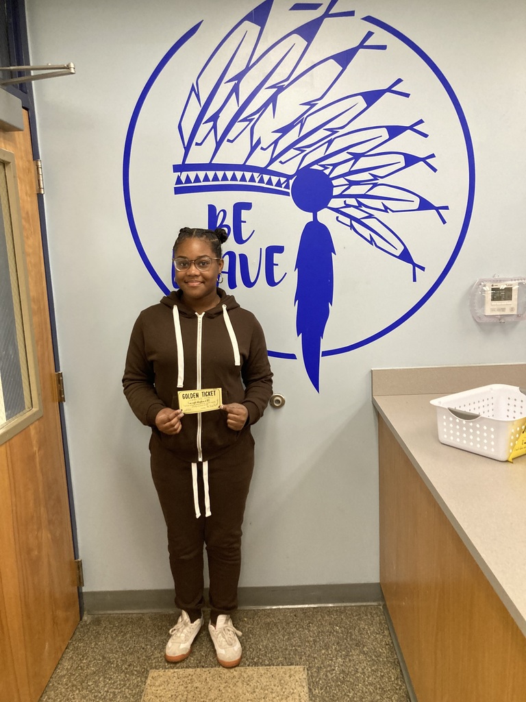 Student with golden ticket