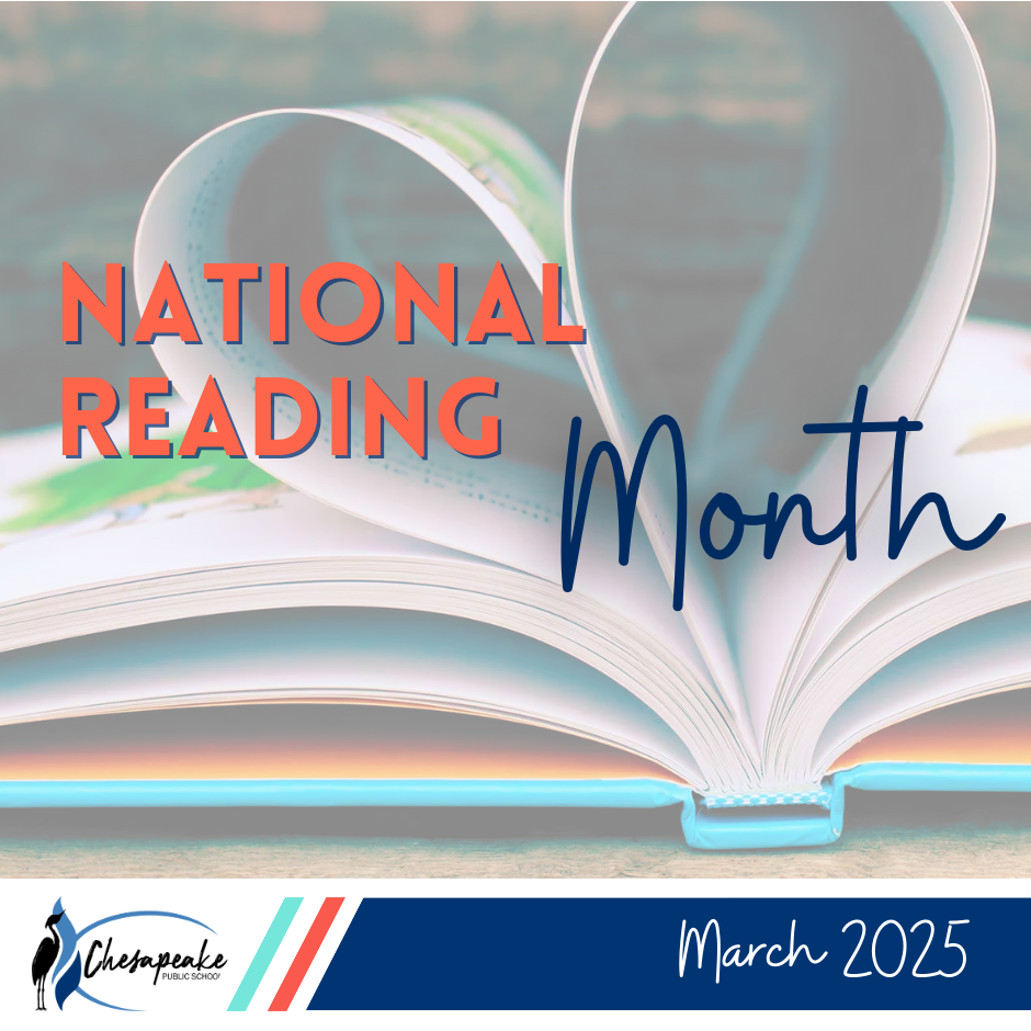 Natinal reading month with book pages in a heart