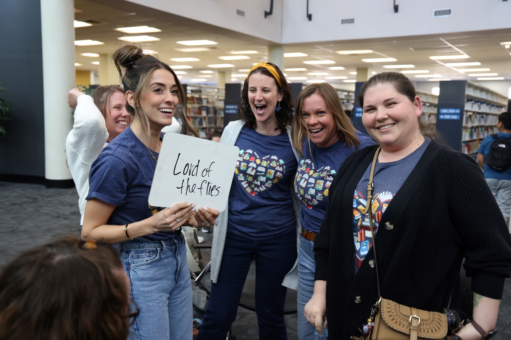 Chittum Elementary staff winning first place.