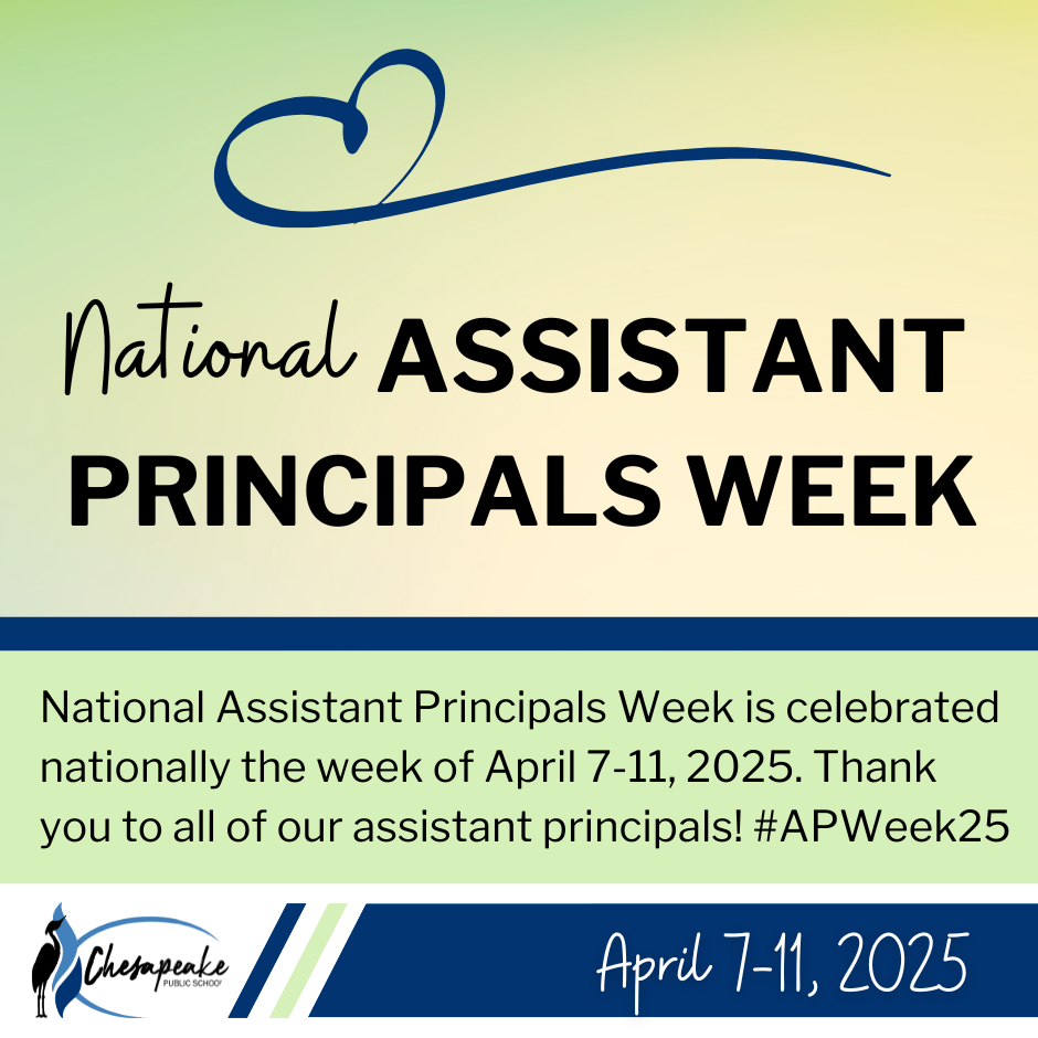 National Assistant Principals week green blue graphic