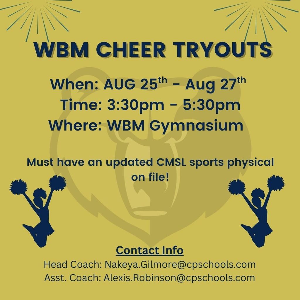 WBM Cheer Tryouts