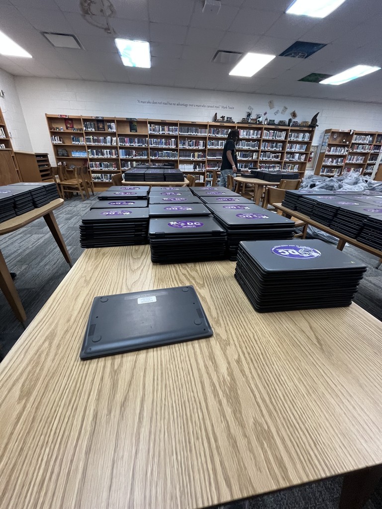 Organized chromebooks.
