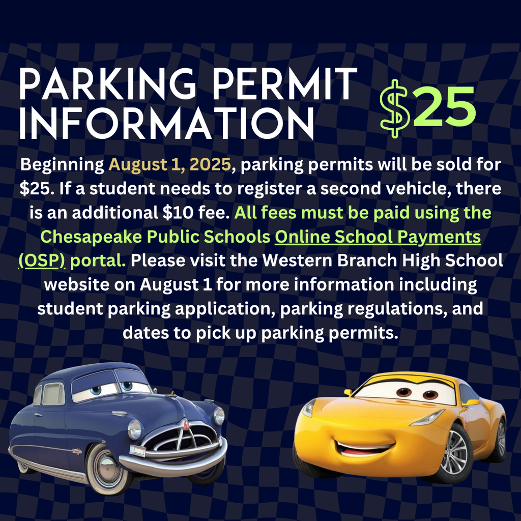 Student parking information.