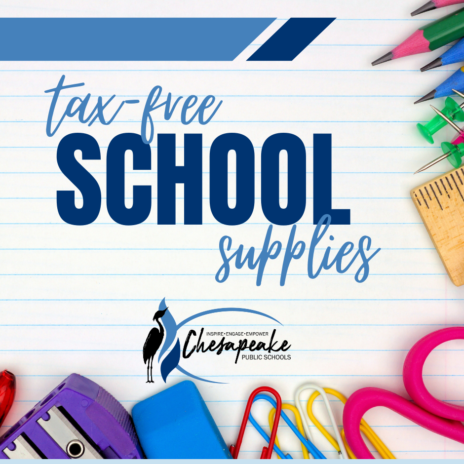 Tax Free School Supplies graphic