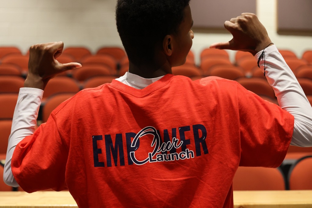 student with Empower shirt