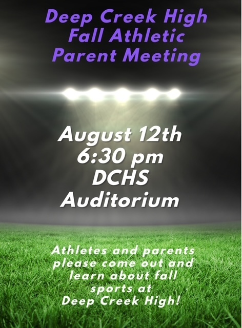 Fall Athletic Parent Meeting