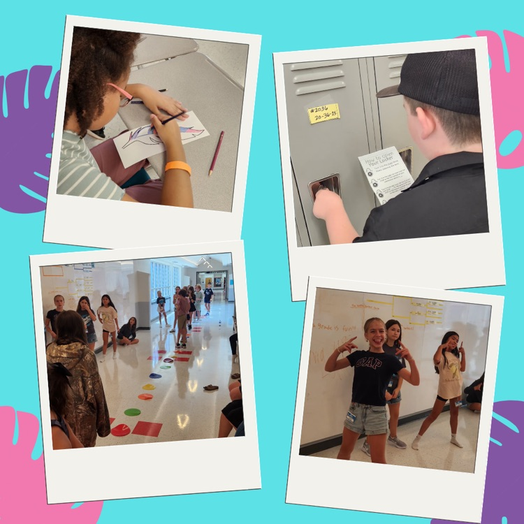 students working on locks and participating in icebreakers
