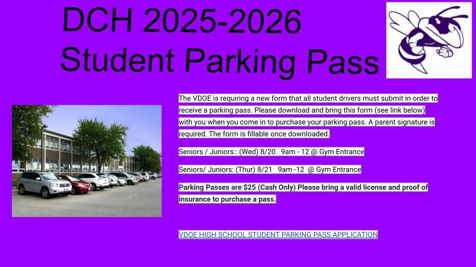 parking pass info