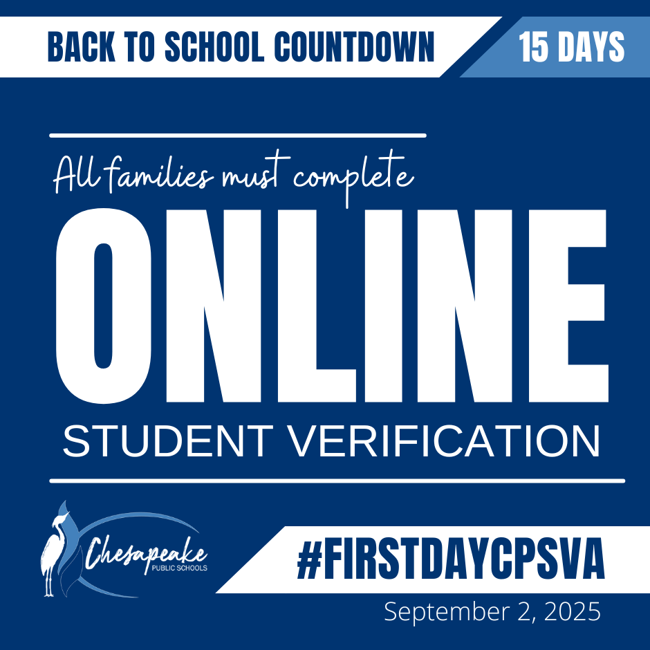 Back to school graphic: Online student verification