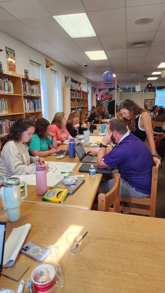 Teachers working.