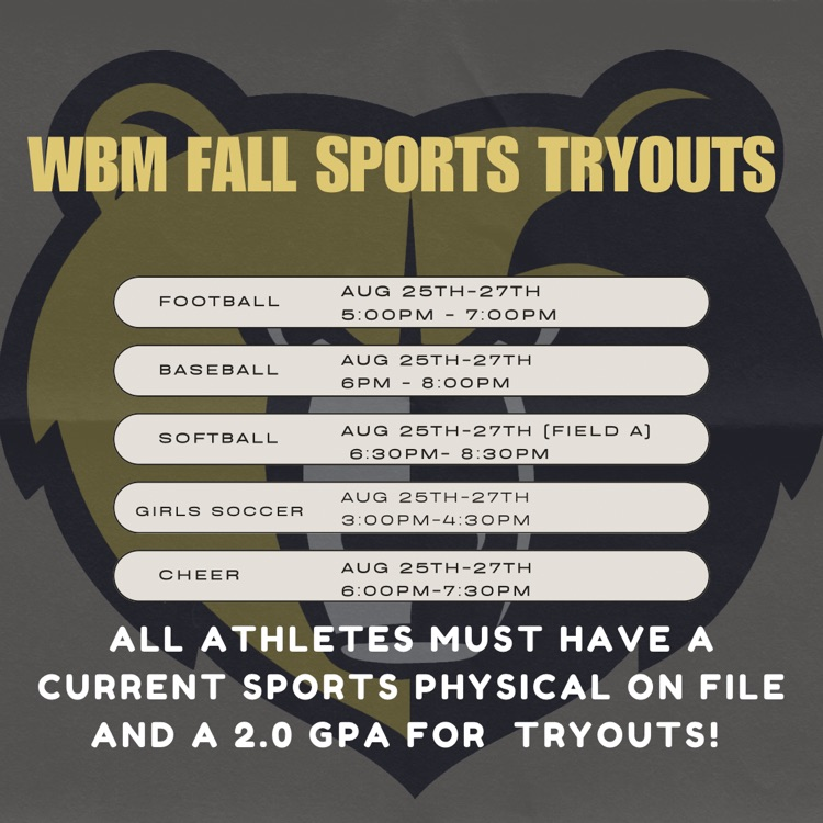 Fall Tryouts