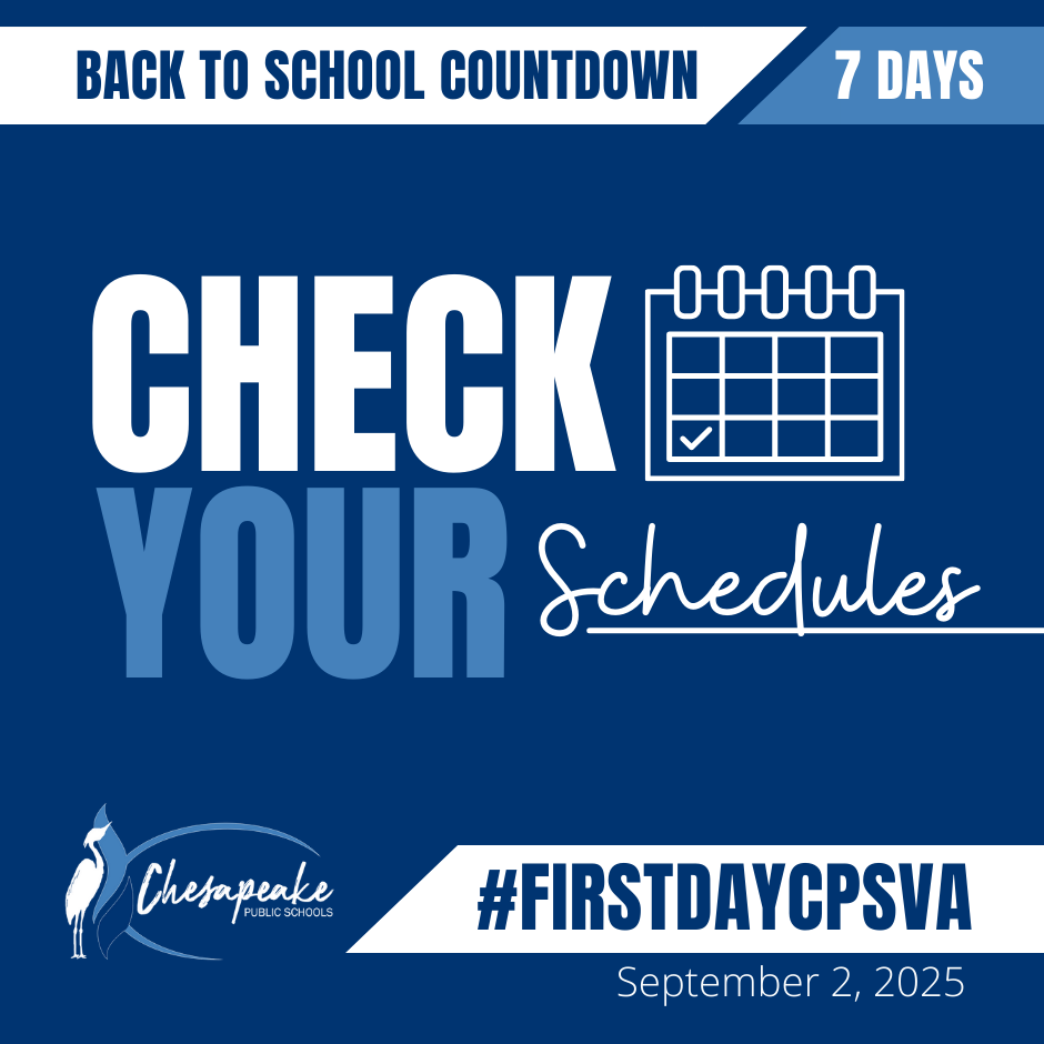 check your schedules social media graphic