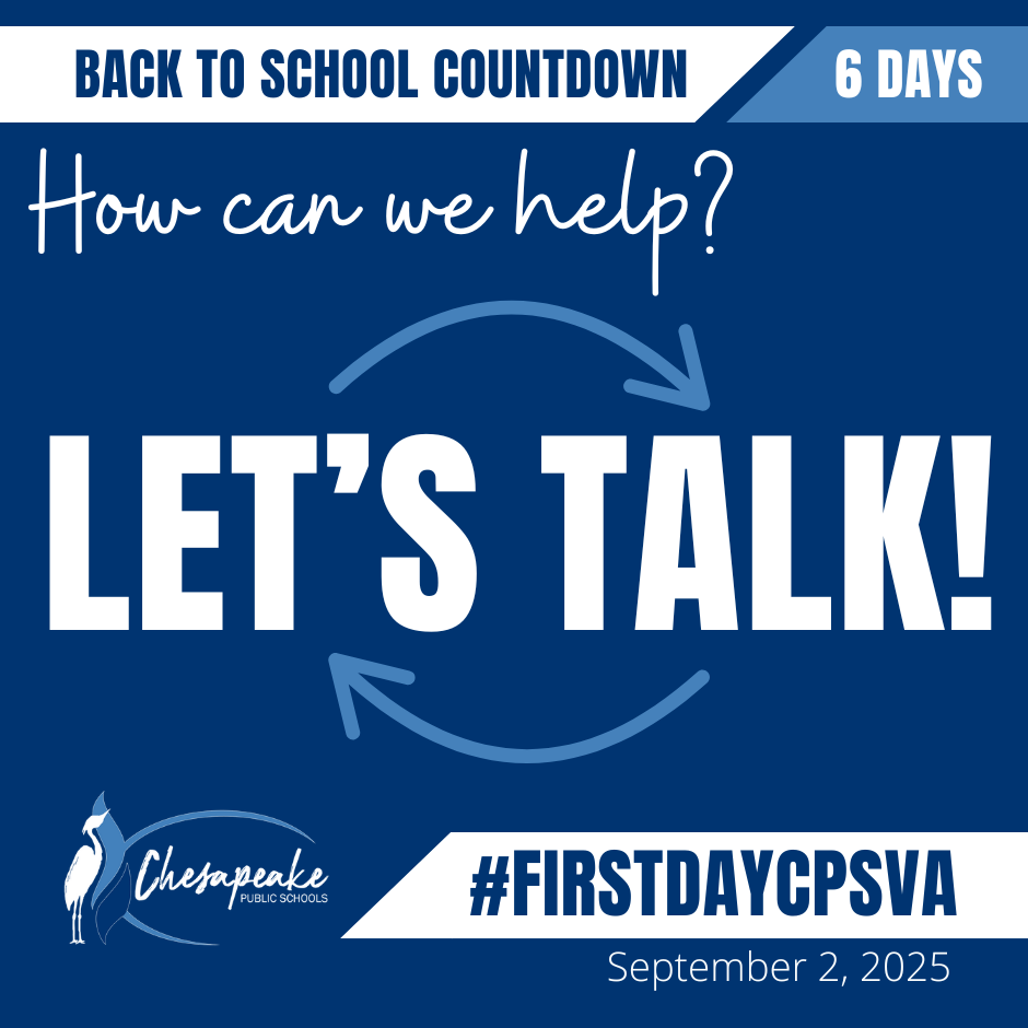 Let's talk back to school graphic