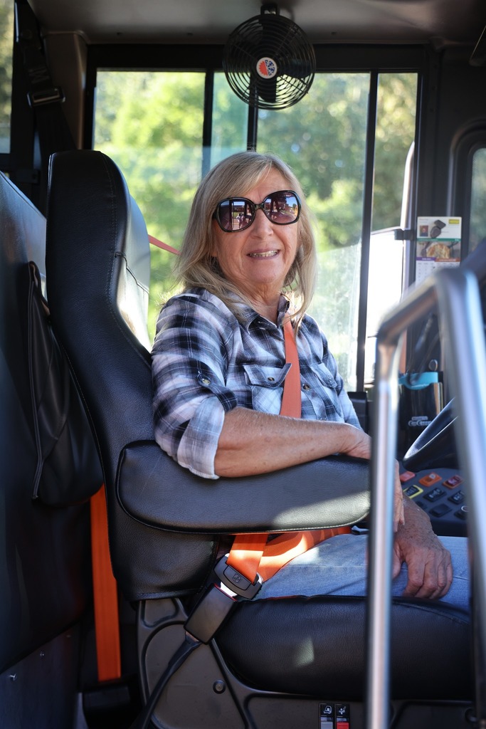 bus driver smiling