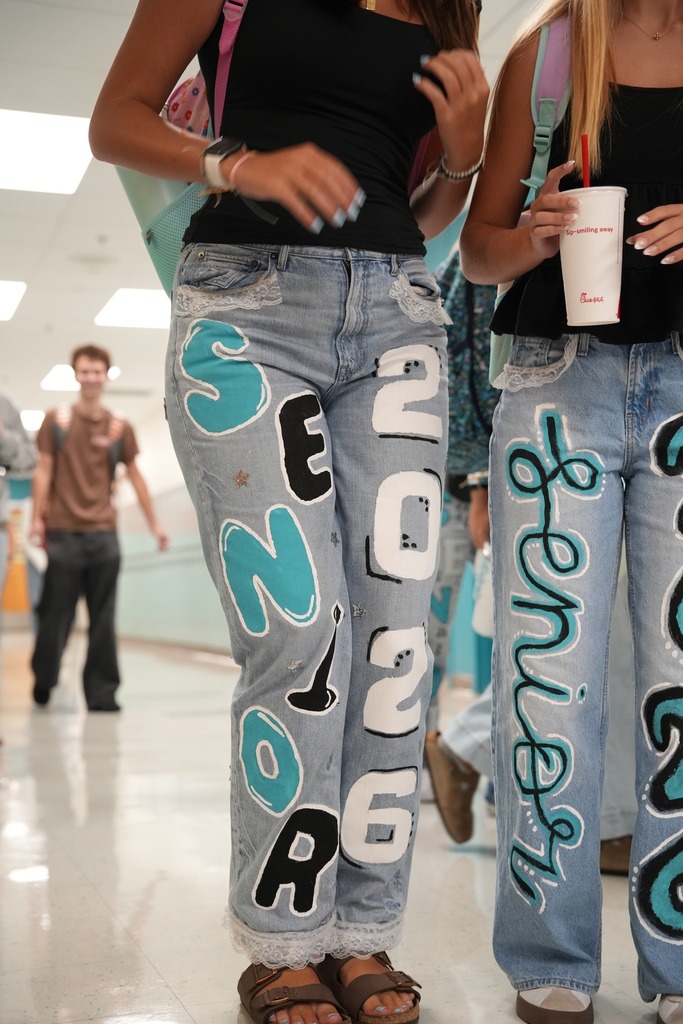 senior painted pants for Hickory high