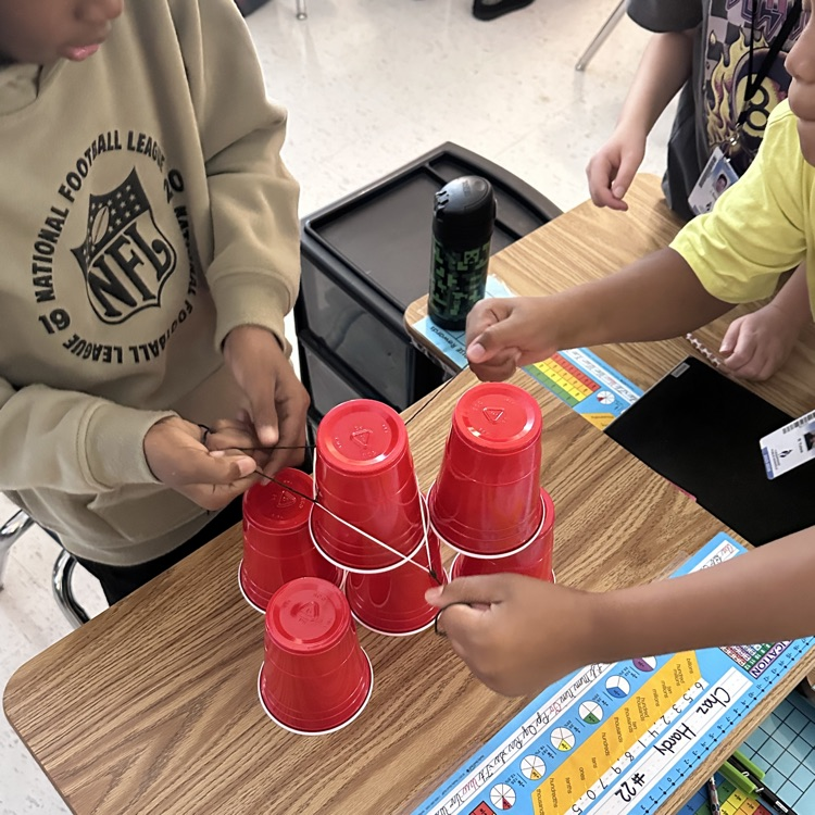 team stacking cups