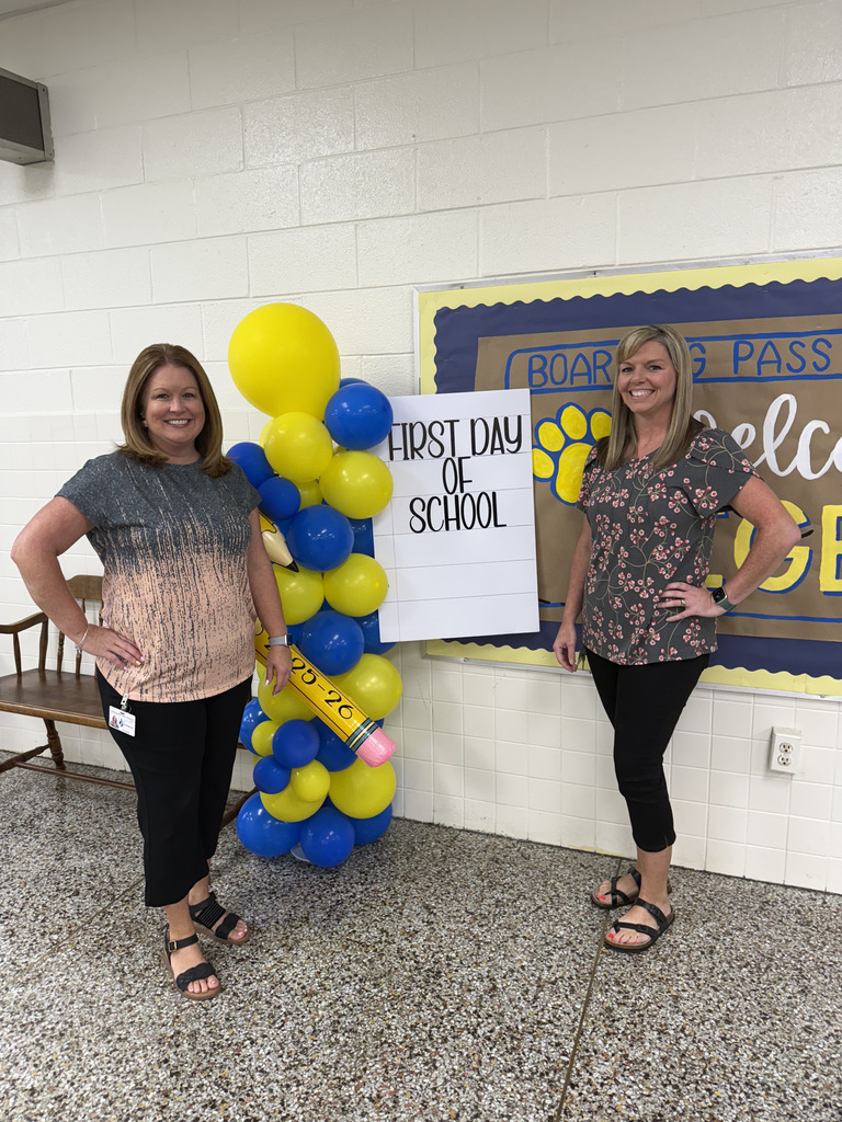 Mrs. Smith and Mrs. Vaught ready for 1st day
