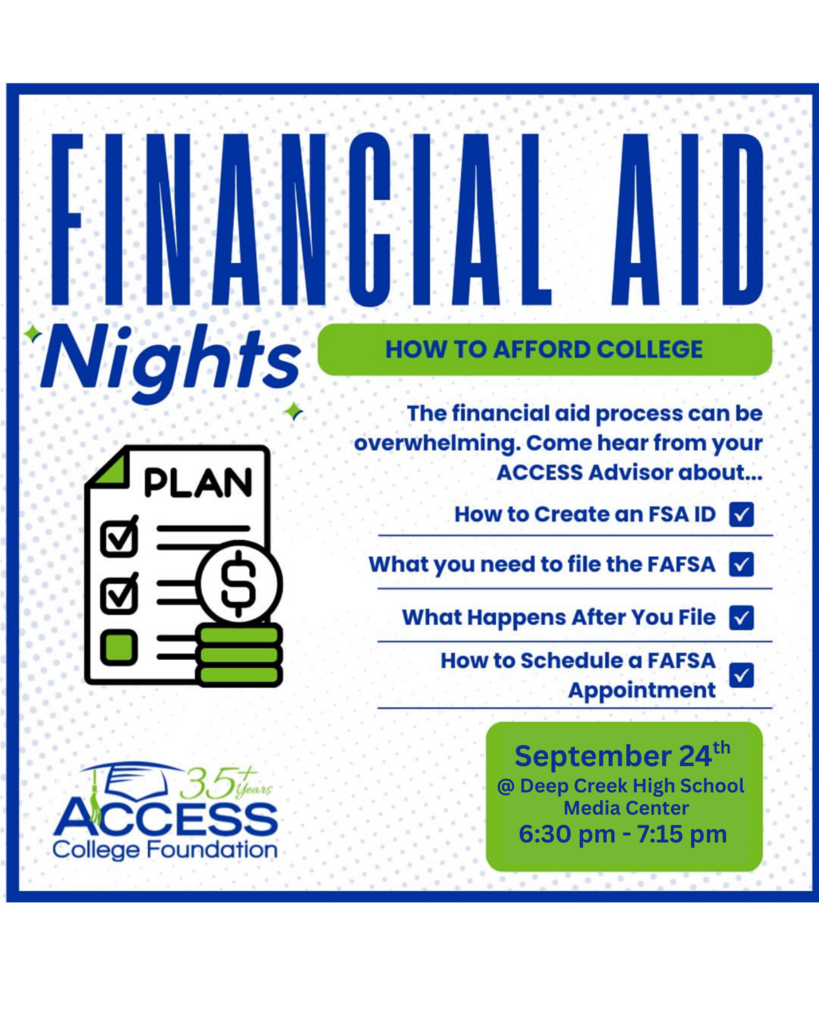 Financial aid night flyer