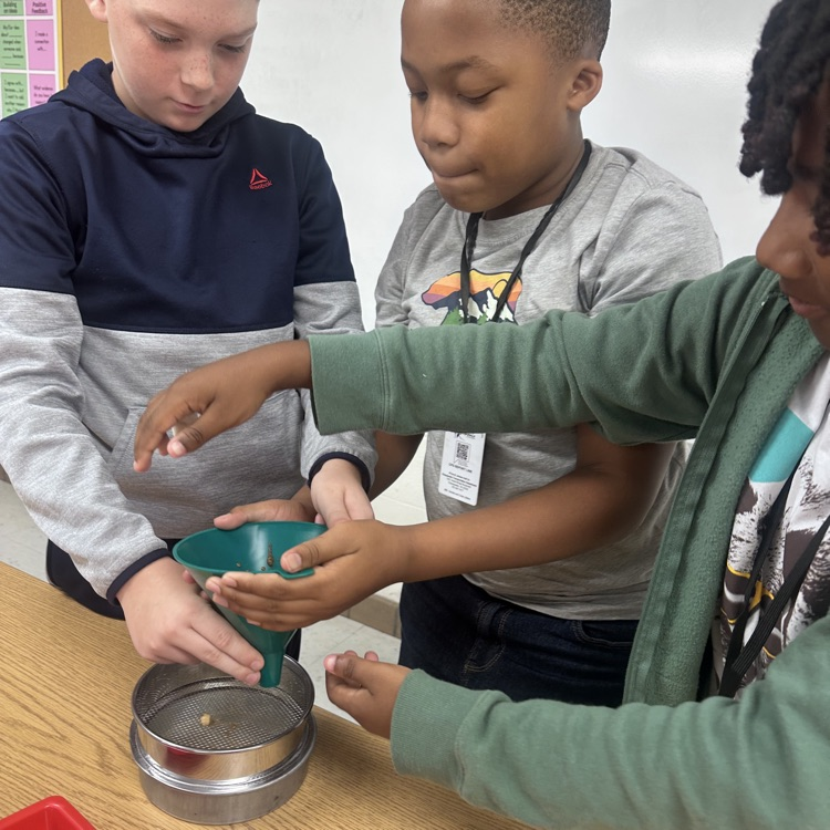 groups working together to separate materials 