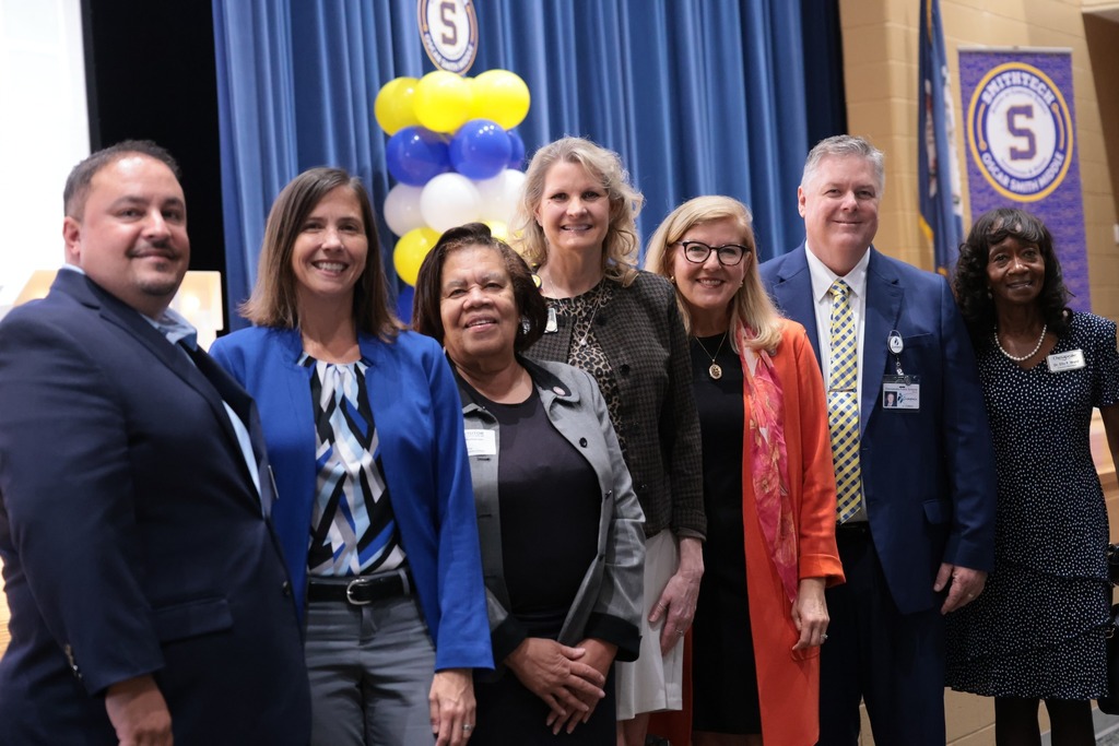 superintendent with VDOE rep, school board and ODU members