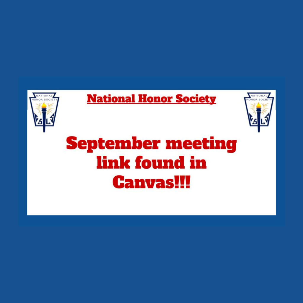 NHS September Meeting
