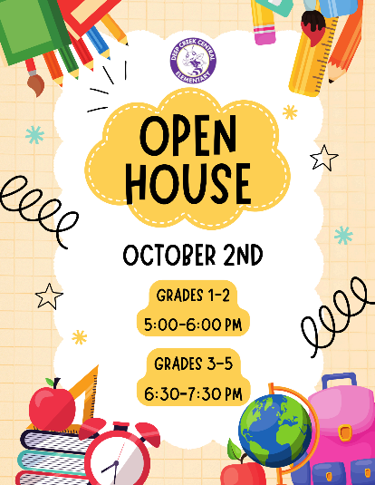 Open House Flyer October 2nd