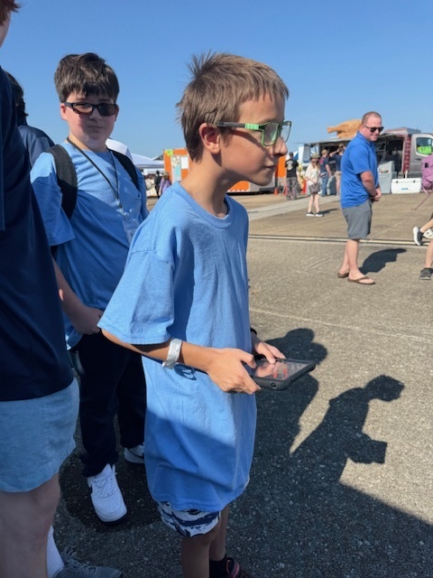 Students at Air Show