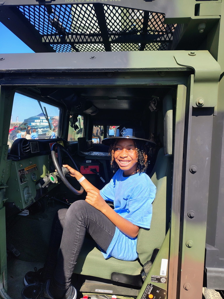 Students at Air Show