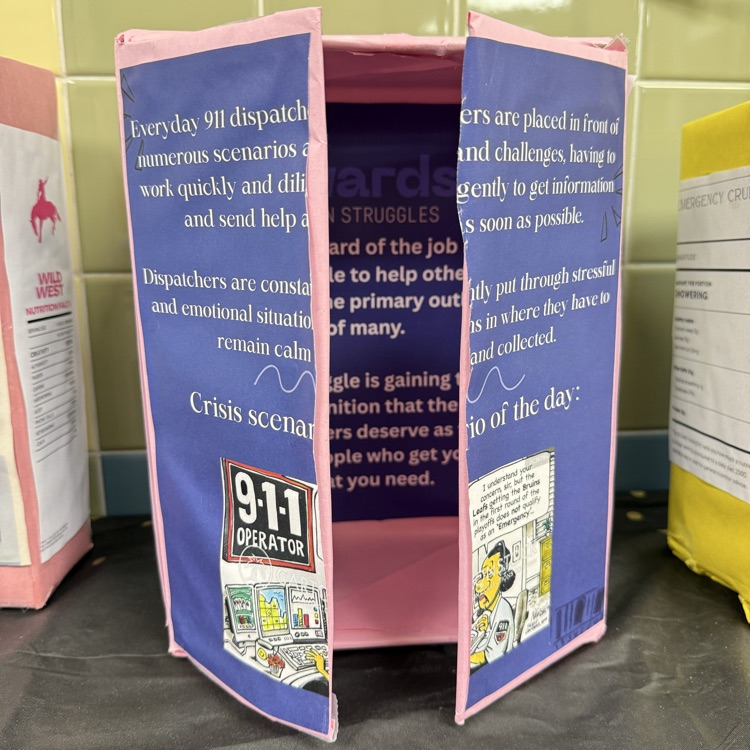 cereal box project