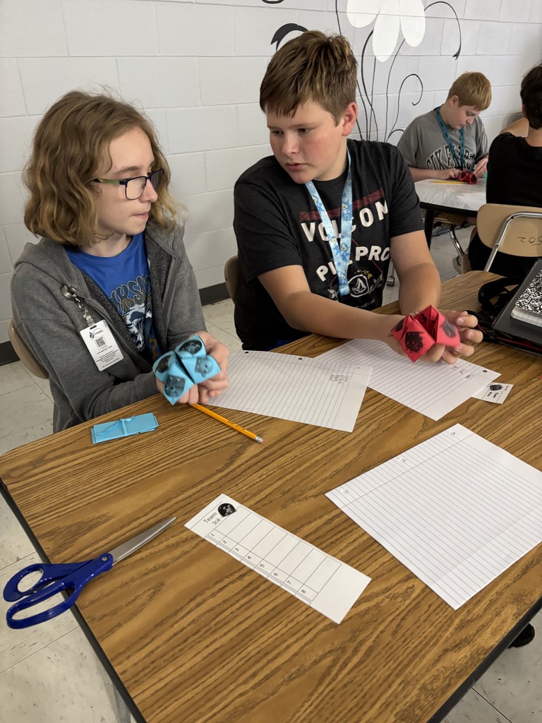 students working in a group