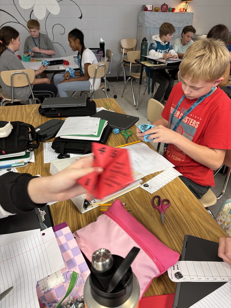 students working in a group