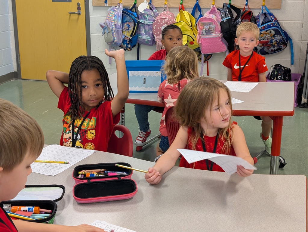 Wear red day with Mrs. Wolff's class.  Students are learning about and how to write the number 26. 