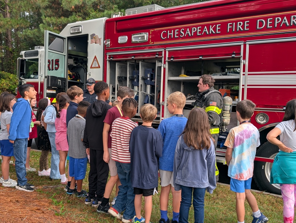3rd grade Fire Safety from the Chesapeake First Department