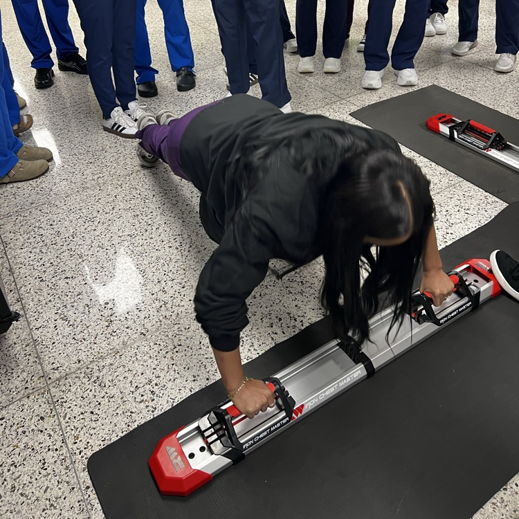dental students doing push ups