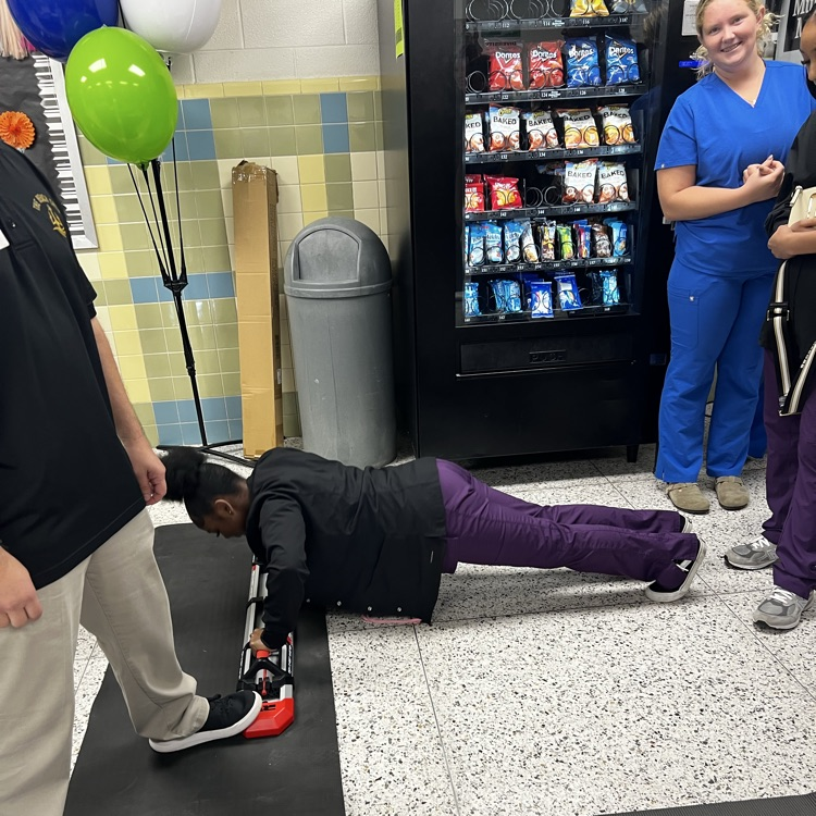dental students doing push ups