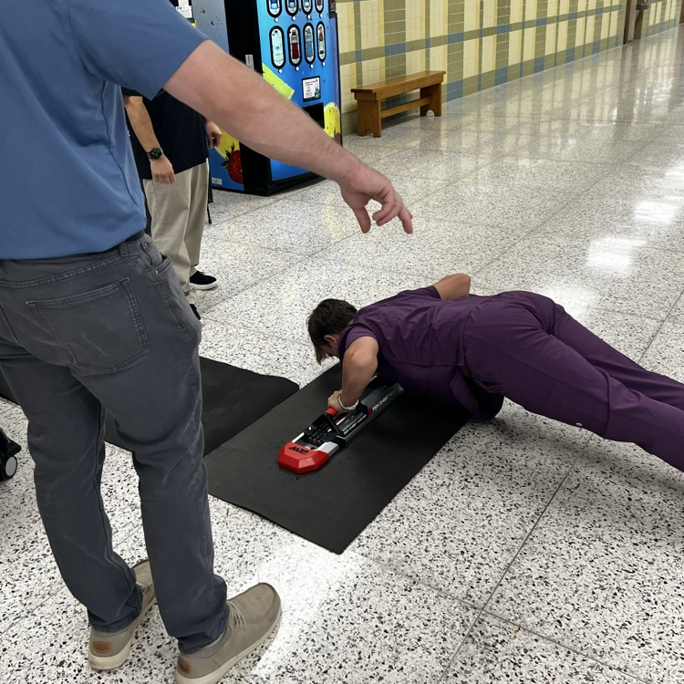 dental students doing push ups