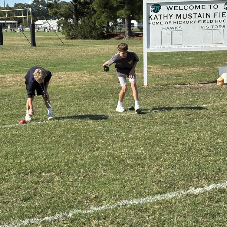 students playing bocce ball
