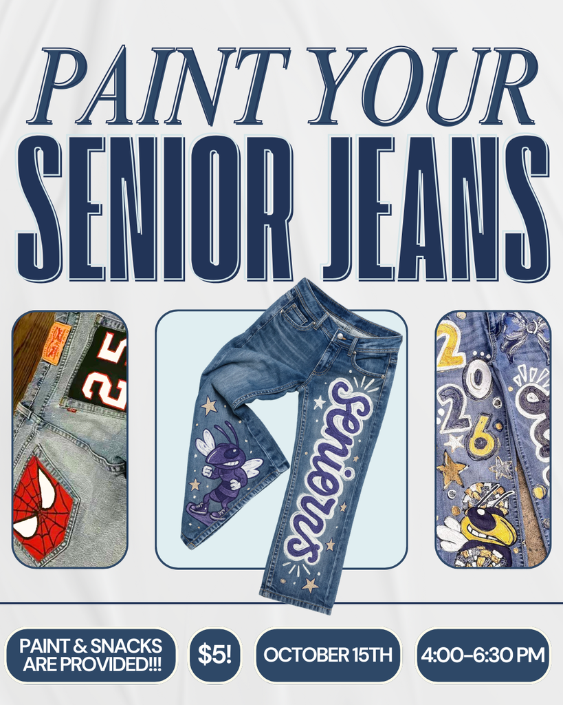 Senior Paint Your Jeans Flyer