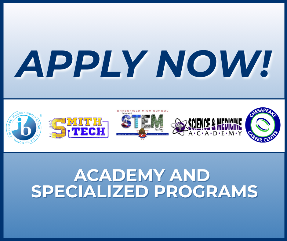 Academy and Specialized program APPLY NOW graphic