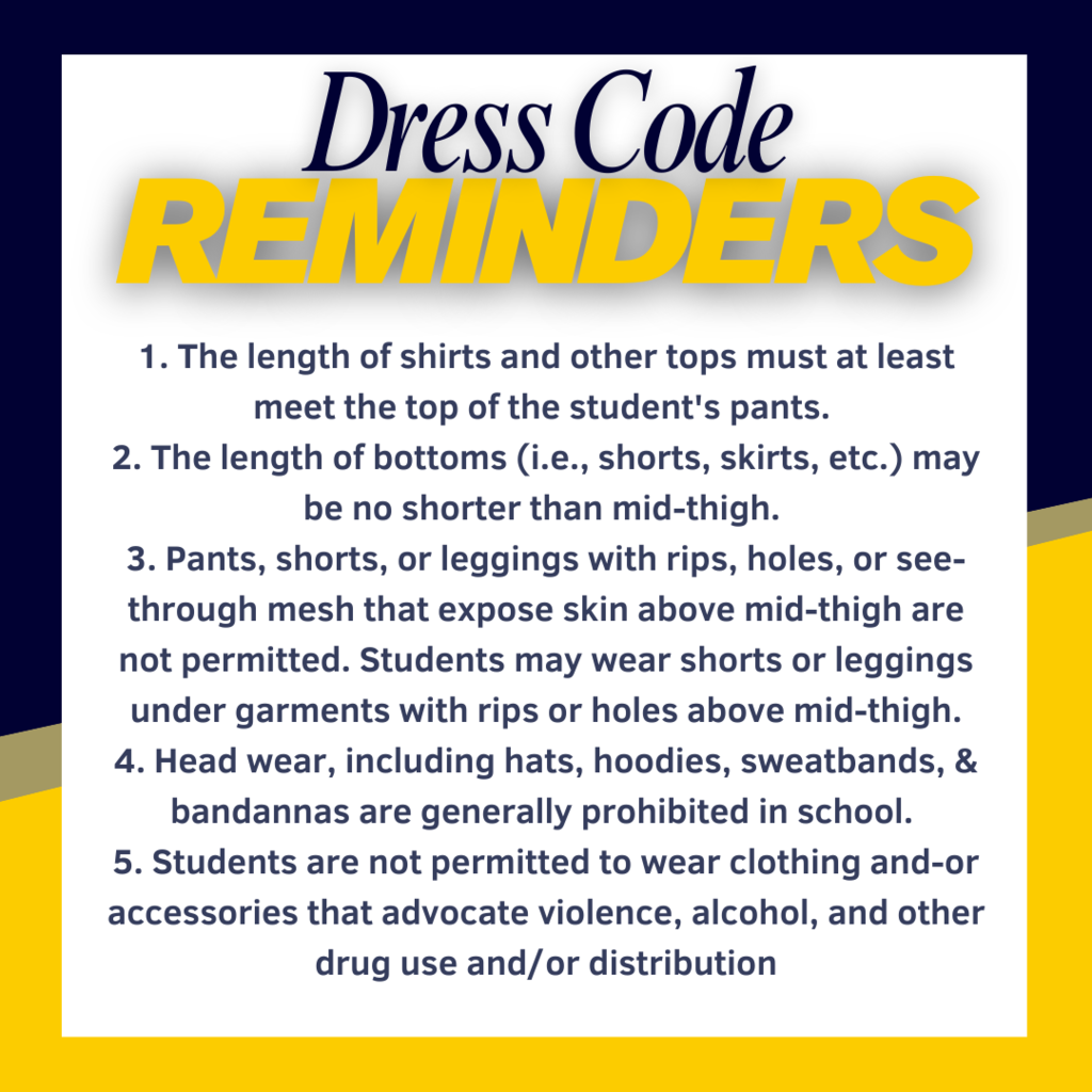 Dress code Reminders