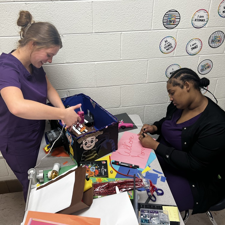 dental students working on a project
