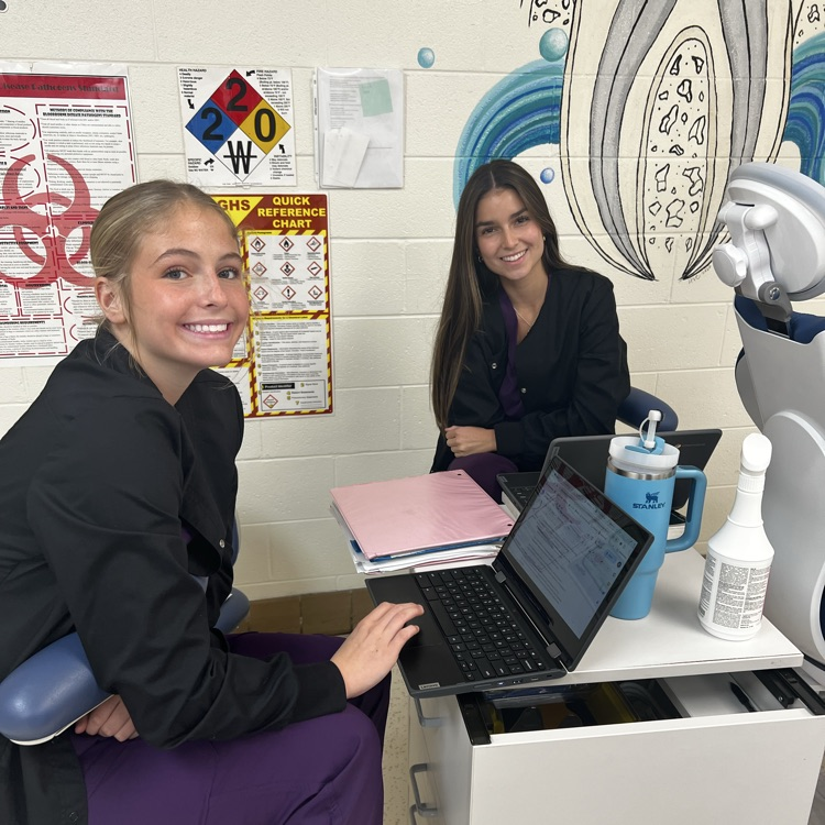 dental students working on a project