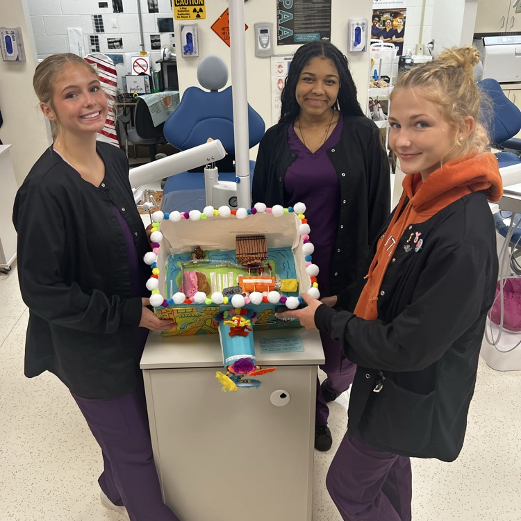 dental students working on a project
