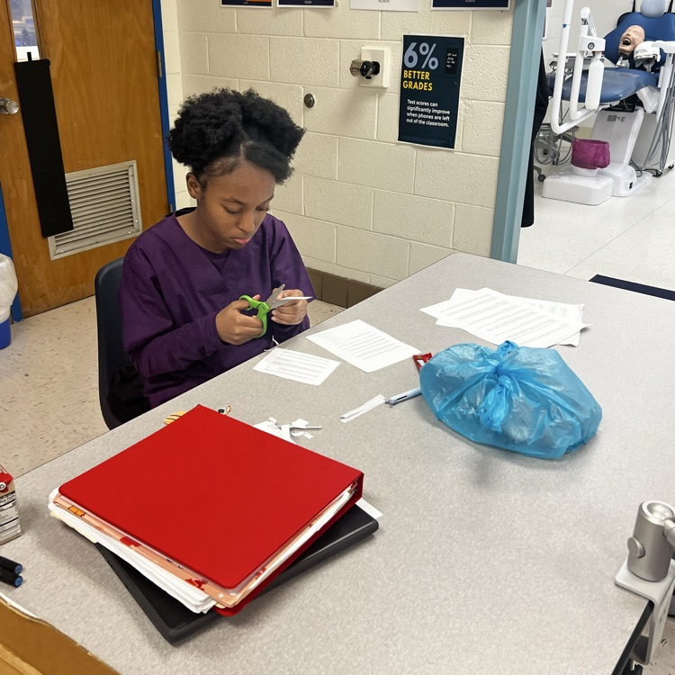 dental students working on a project