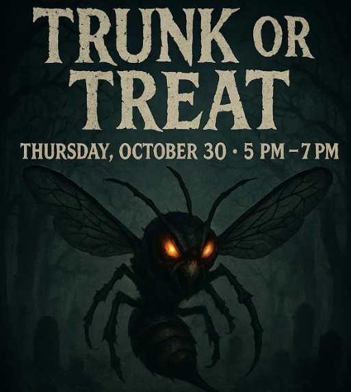 Trunk or Treat Thursday, October 30- 5pm to 7pm