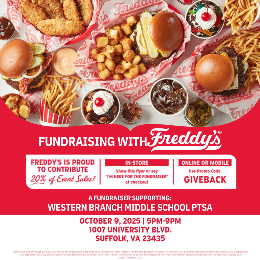 Freddy's Fundraiser - October 9th