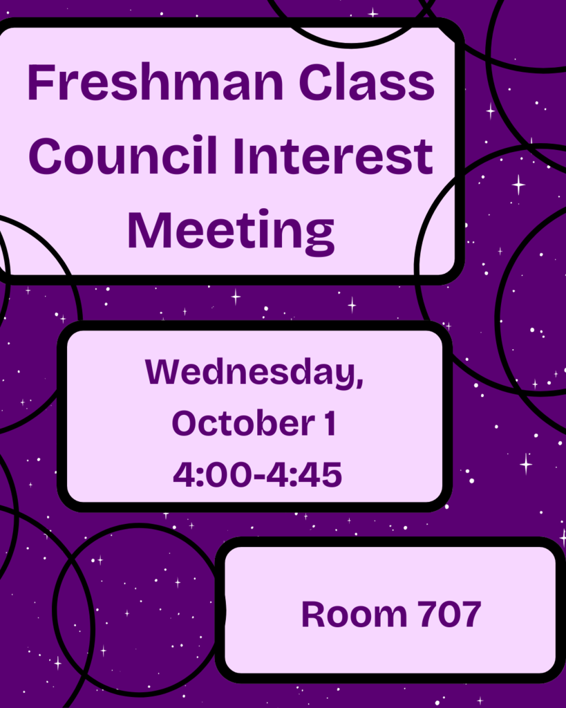 Freshman Class Council Interest Meeting Flyer 