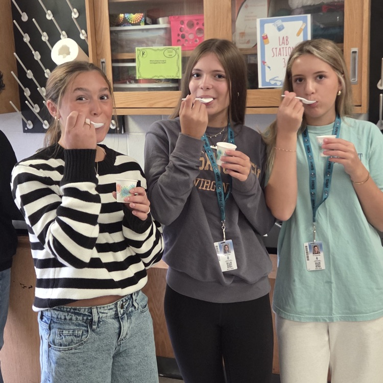 kids in a lab making ice cream