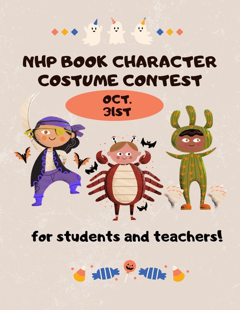 Book Character Dress Up Flyer for 10/31
